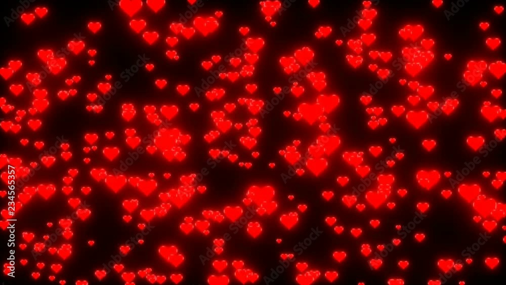 Swirl of hearts.Hearts Of Glass - Love And Wedding Video Background. Red hearts form a very interesting evolving texture.