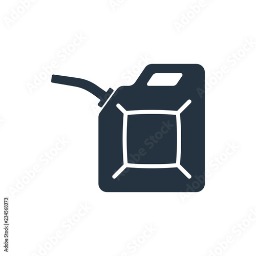 jerrican isolated icon on white background, oil industry
