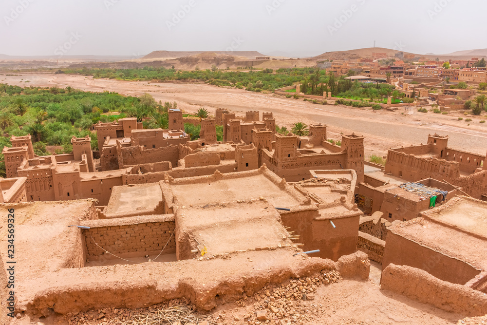 Ait Benhaddou ancient kasbah in the desert, Morocco
