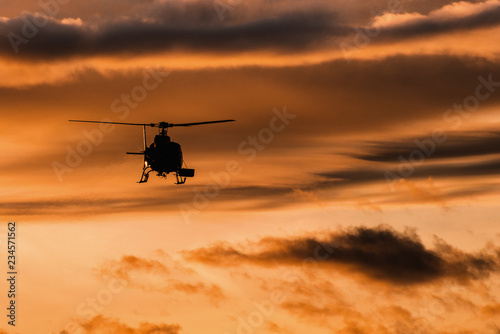 helicopter in the sky © Graham