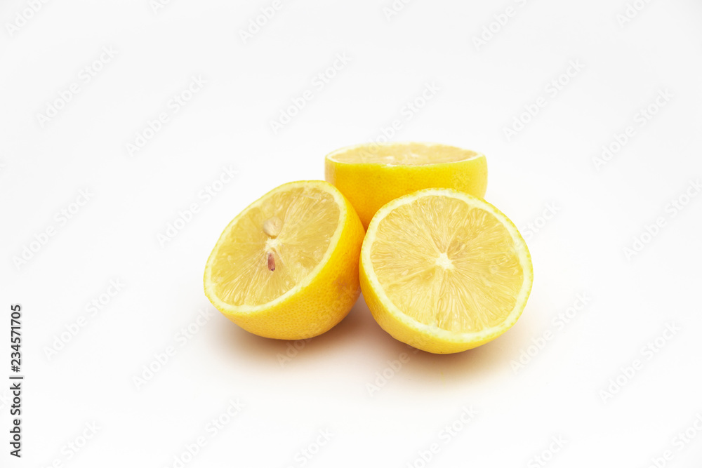 lemons on white background lemons on white background