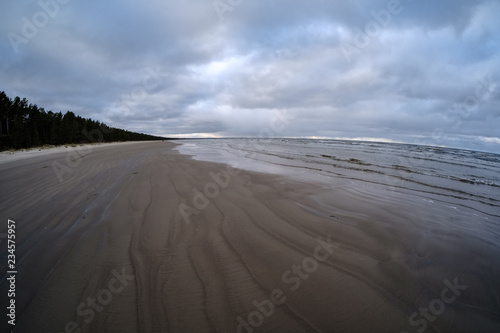 storm clouds over sea