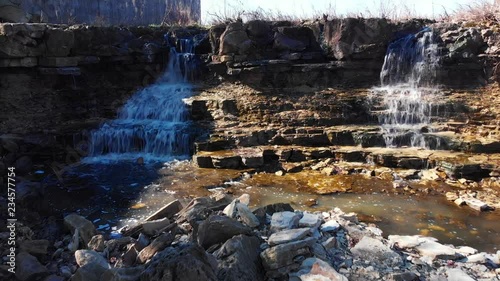 natural waterfall and stream photo