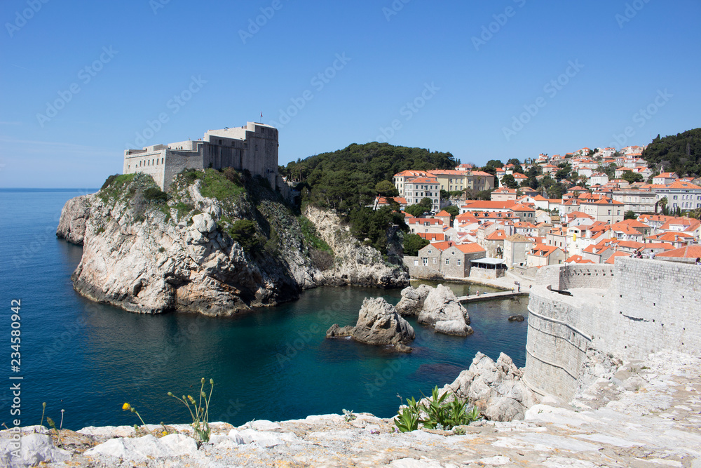 Fortress in Dubrovnik, old town