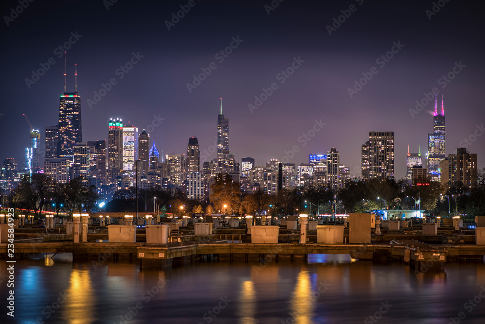 Diversey Harbor After the Boats Have Gone