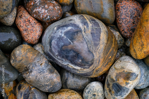 Pebbles on Boulder Beach, Acadia National Park, Maine 