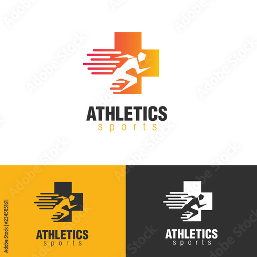 Modern Clean Minimal Athletic Sports Medicine Symbol