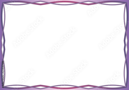 Vector frame for diploma or certificate. Template. Vector illustration.