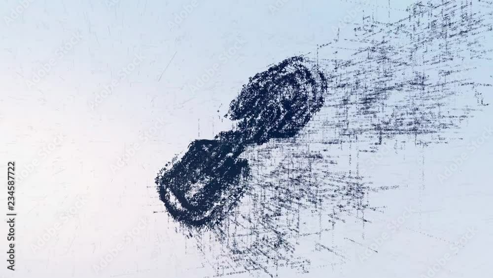 Logo sign broken chain, light news animation. Intro broken chain in space