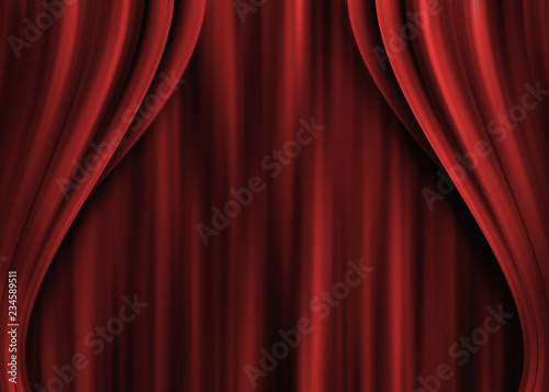 cortina de teatro abriendose, color rojo