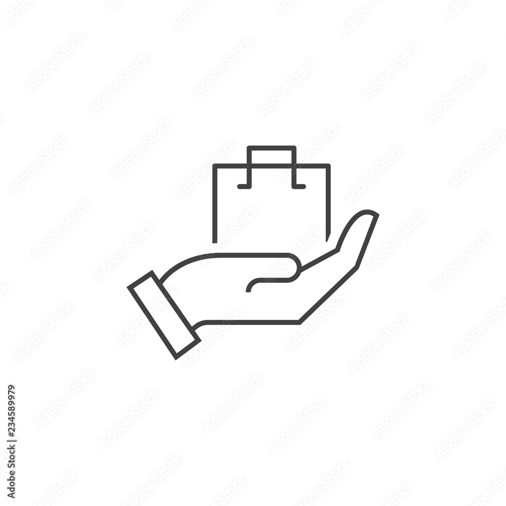 bag, gift, holiday icon. Element of marketing and advertising icon for mobile concept and web apps. Thin line bag, gift, holiday icon can be used for web and mobile bag, gift, holiday icon. Element of marketing and advertising icon for mobile concept and web apps. Thin line bag, gift, holiday icon can be used for web and mobile