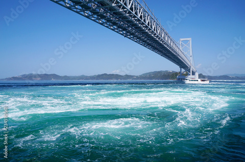Naruto whirlpools in Tokushima, Japan