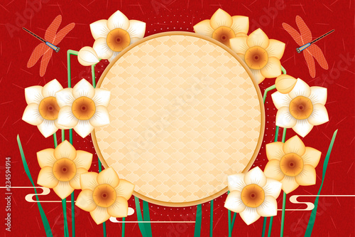 Narcissus background design