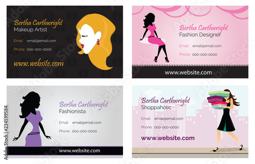 Fashion Women Business Cards