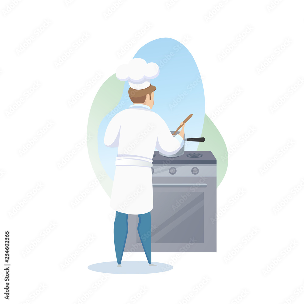 Concept illustration of the restaurant business Concept illustration of the restaurant business