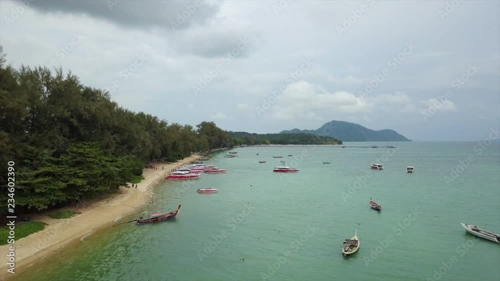 sunny day phuket island famous boat traffic rawai beach aerial panorama 4k thailand
sunny day phuket island famous boat traffic rawai beach aerial panorama 4k thailand