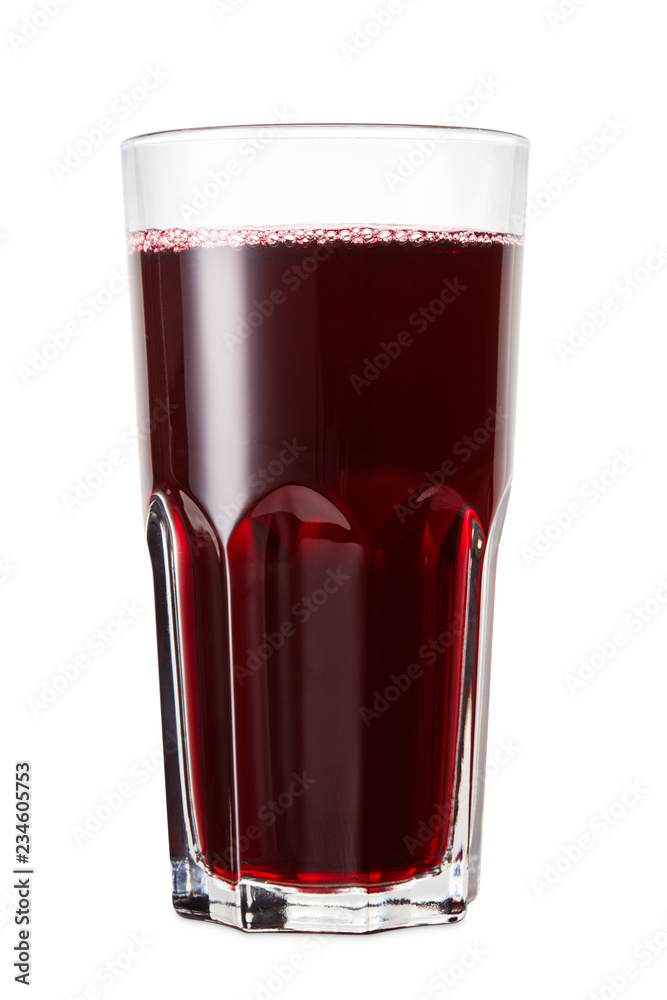glass of red berries juice isolated on white glass of red berries juice isolated on white
