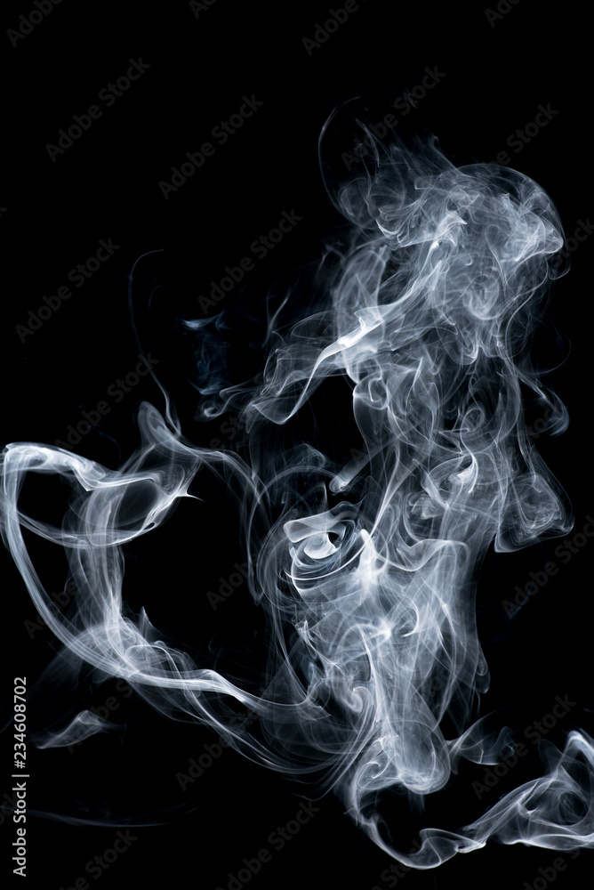 white smoke on black background white smoke on black background
