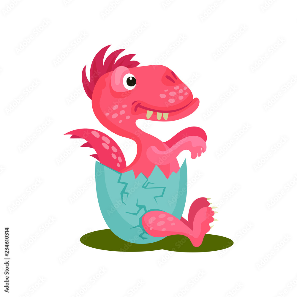 Cute Dragon With Wing Pink Decoration