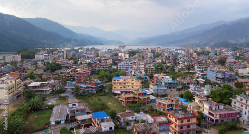 Pokhara city  and Phewa lake. Nepal © Glebstock