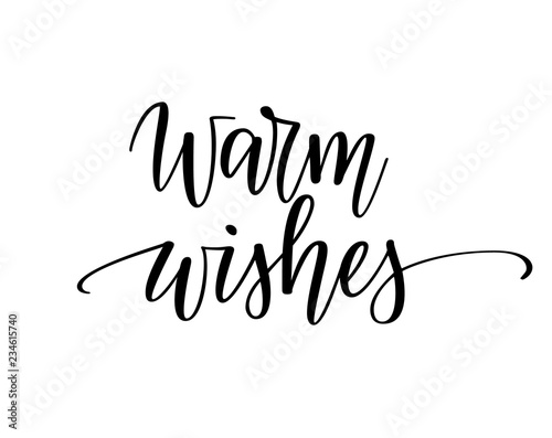 Warm wishes vector Christmas seasonal greeting design