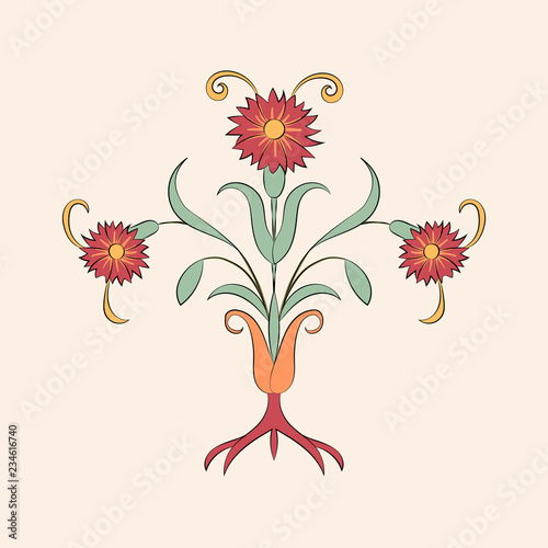 Vintage flourish ornament illustration