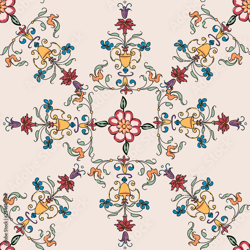 Vintage flourish pattern