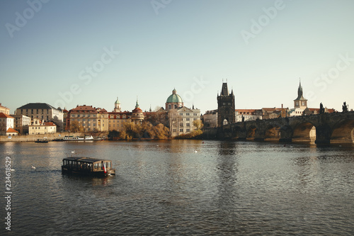 Blick von der Prager Kleinseite über die Moldau zur Altstadt