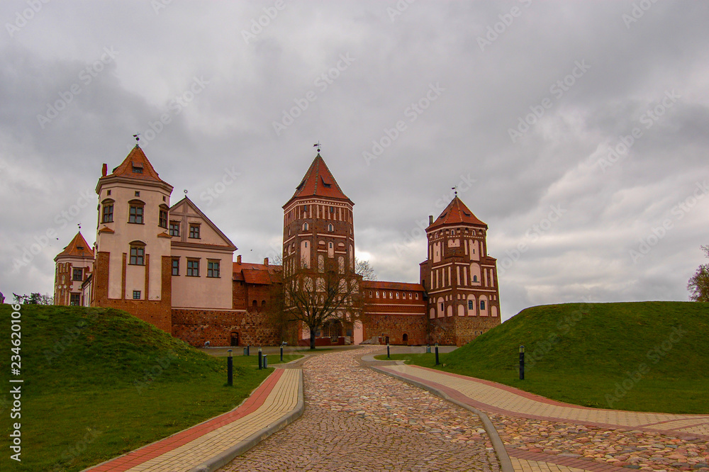 Mir Castle near Minsk, Belarus. Defensive fortification and residence since 1527