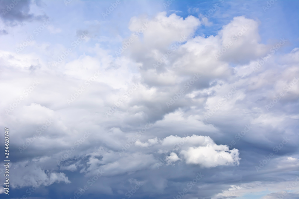 Sky with rugged clouds on a windy summer day. Sky with rugged clouds on a windy summer day.