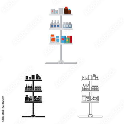 Isolated object of pharmacy and hospital sign. Collection of pharmacy and business vector icon for stock.