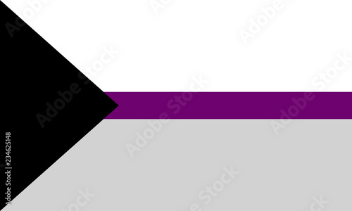 Demiexual pride flag - one of the sexual minority of LGBT community