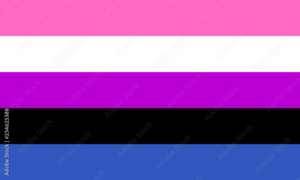 Obraz premium Genderqueer flag - one of a communities of LGBT pride sexual minority..