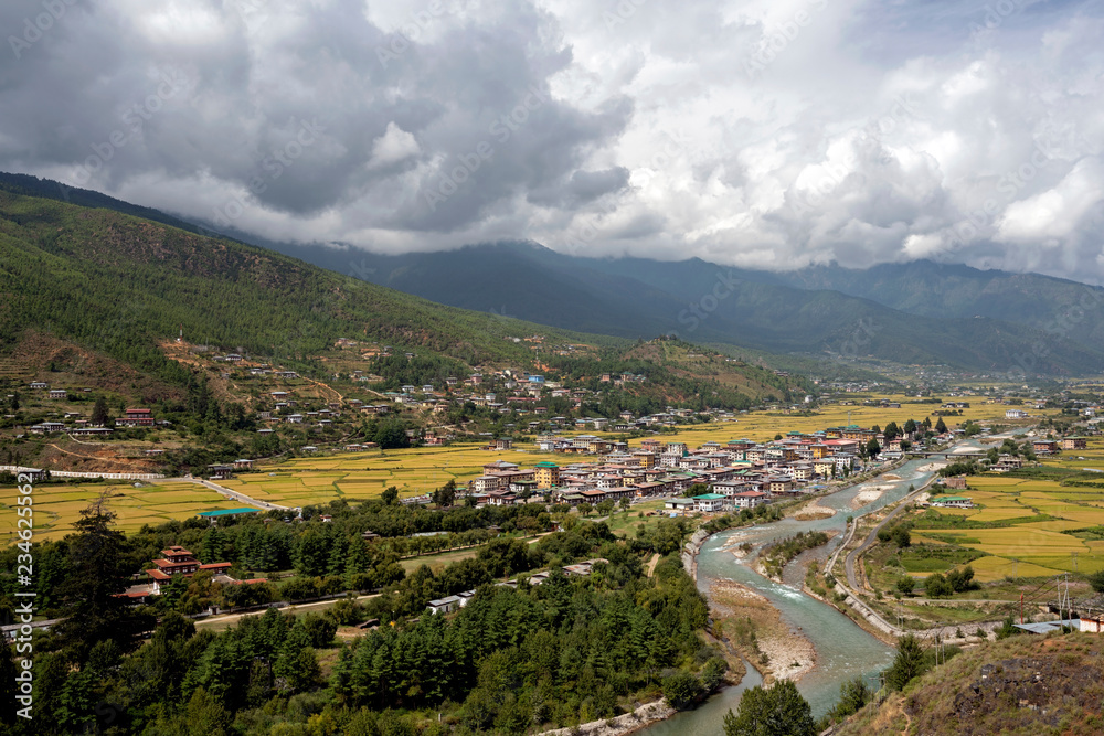 Paro panorama, Bhutan.