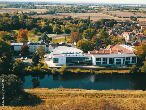 historic market town of Yarm  private School  Yarm Teesside view of river photo