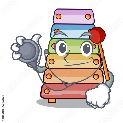 Doctor xylophone classic music sound sign cartoon
