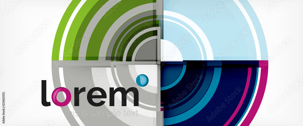 Multicolored round shapes abstract background Multicolored round shapes abstract background