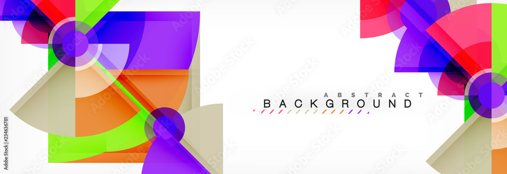 Modern geometric abstract background Modern geometric abstract background
