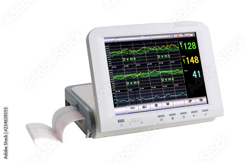 Special medical equipment patient electrocardiographic monitoring photo