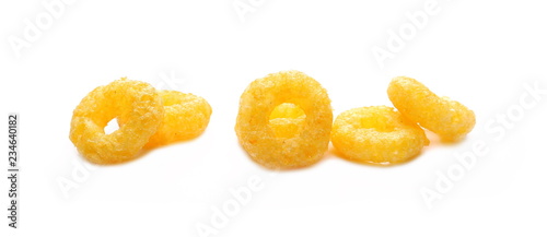 Flips, snacks isolated on white background