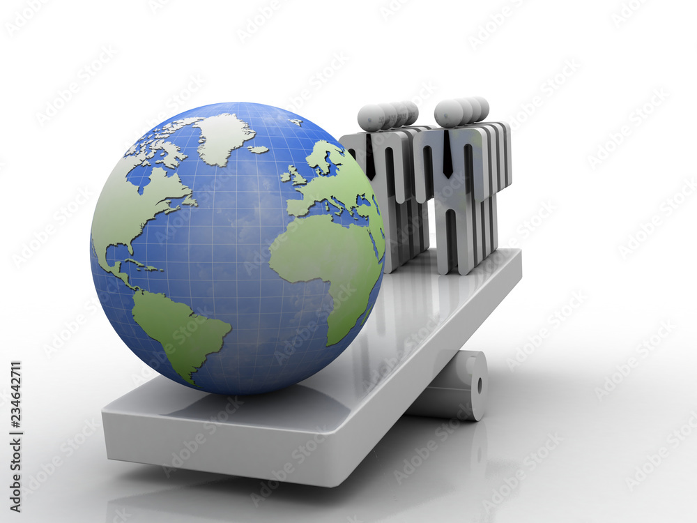 3d illustration balancing Business Network with globe
3d illustration balancing Business Network with globe