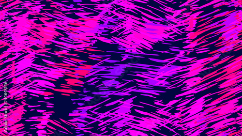 Abstract pattern of chaotic color strokes, dots, scratches The idea of modern packaging design, tiles, textiles, backgrounds, wallpapers, covers Brush strokes, strokes, streaks of paint