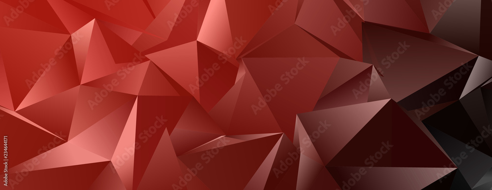 Fototapeta premium Triangular 3d, modern background