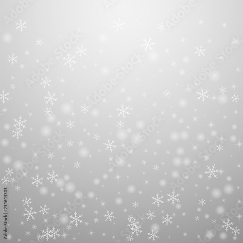 Sparse glowing snow Christmas background. Subtle f