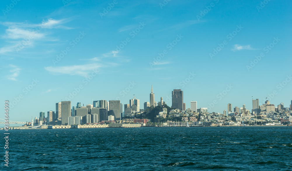 San Francisco skyline from the Bay