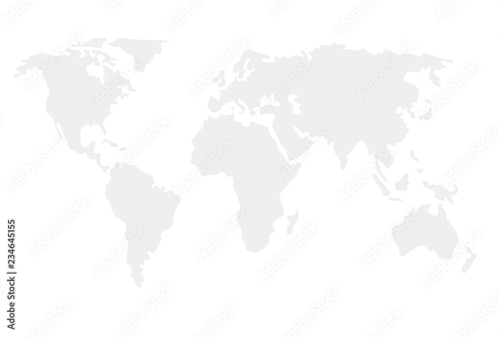 World map  illustrated template
