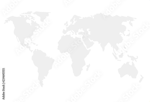 World map illustrated template