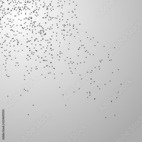 Abstract futuristic background with dots and lines. Vector illustration.