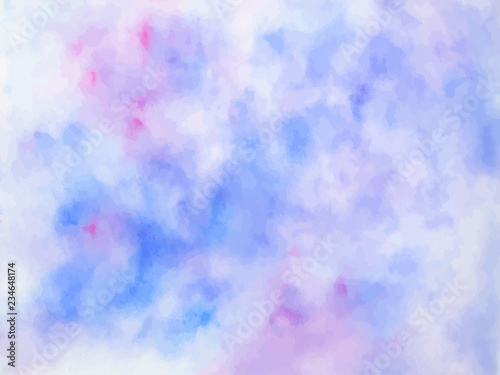 Colorful abstract vector background. Soft watercolor stain. Wat