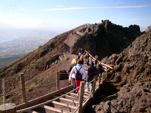 Abstieg vom Vesuv